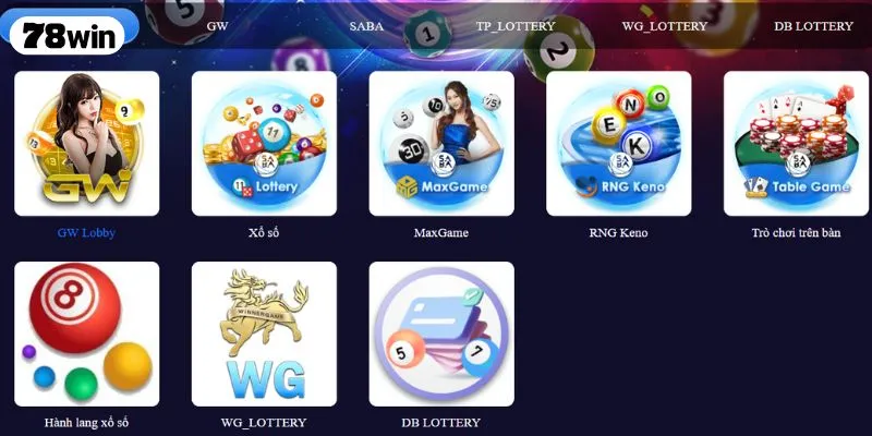 Những điểm nổi bật của sảnh giải trí xổ số 78WIN